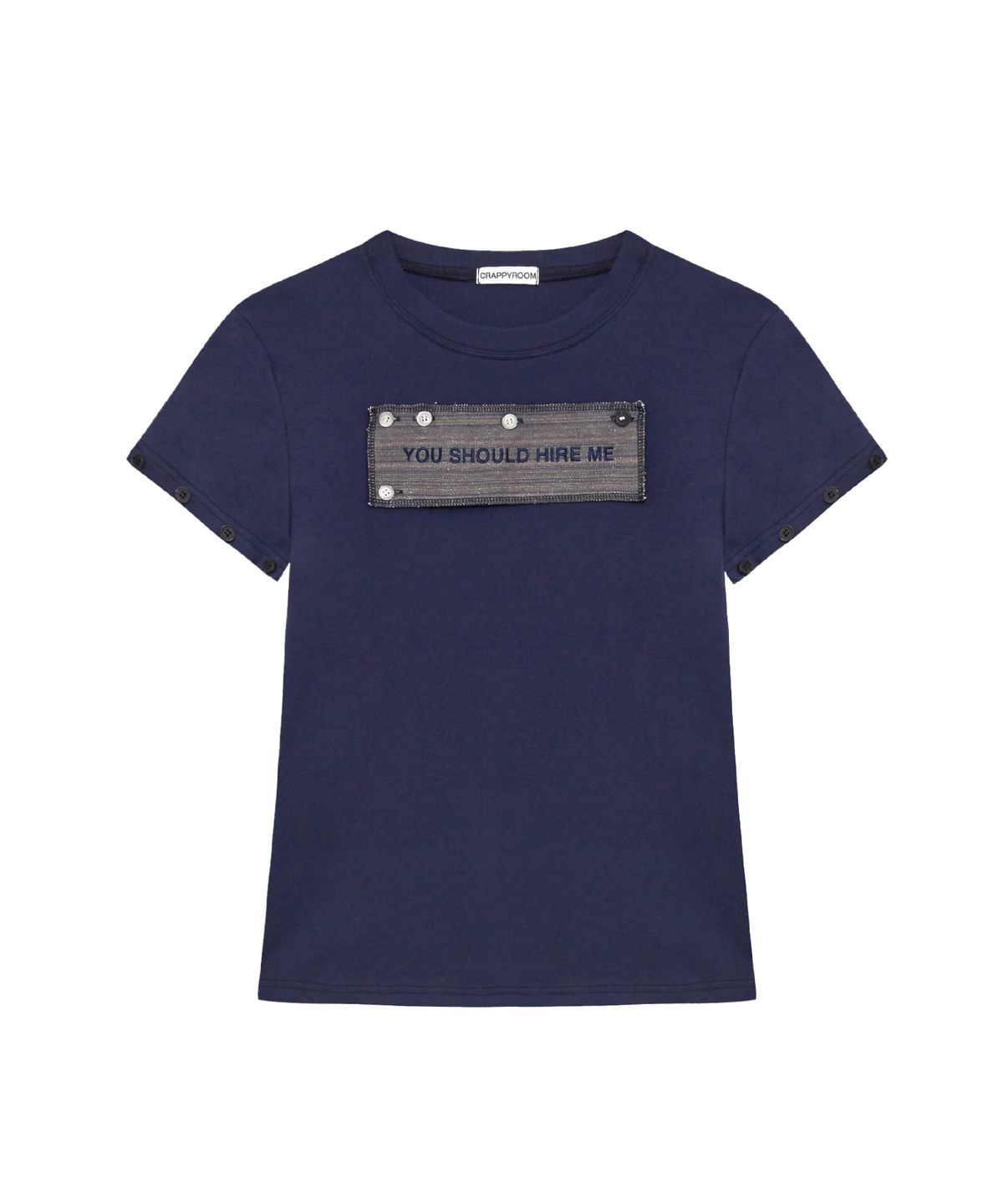 크래피룸(CRAPPYROOM) HIRE ME CONVERTIBLE  LONG SLEEVE (NAVY)
