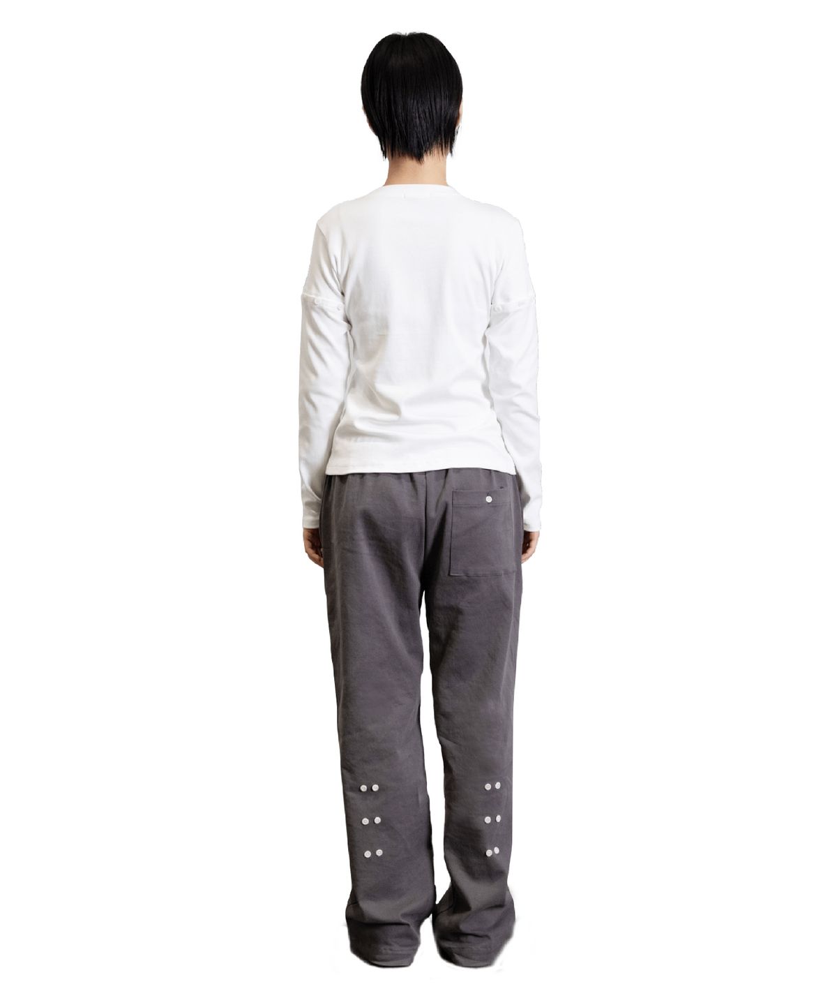 크래피룸(CRAPPYROOM) DONT PUSH MY BUTTONS TROUSER (CHARCOAL)