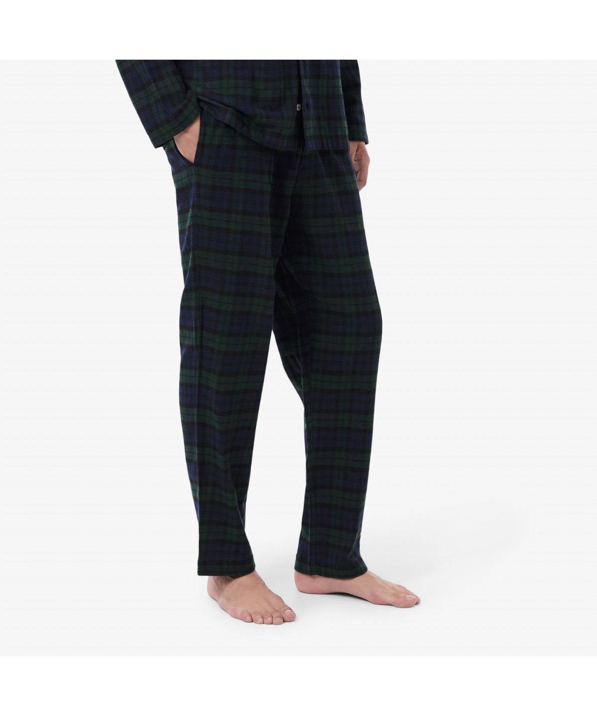 라코스테(LACOSTE) 남성 플란넬 체크 코튼 파자마 세트 4H5049-55N YZP