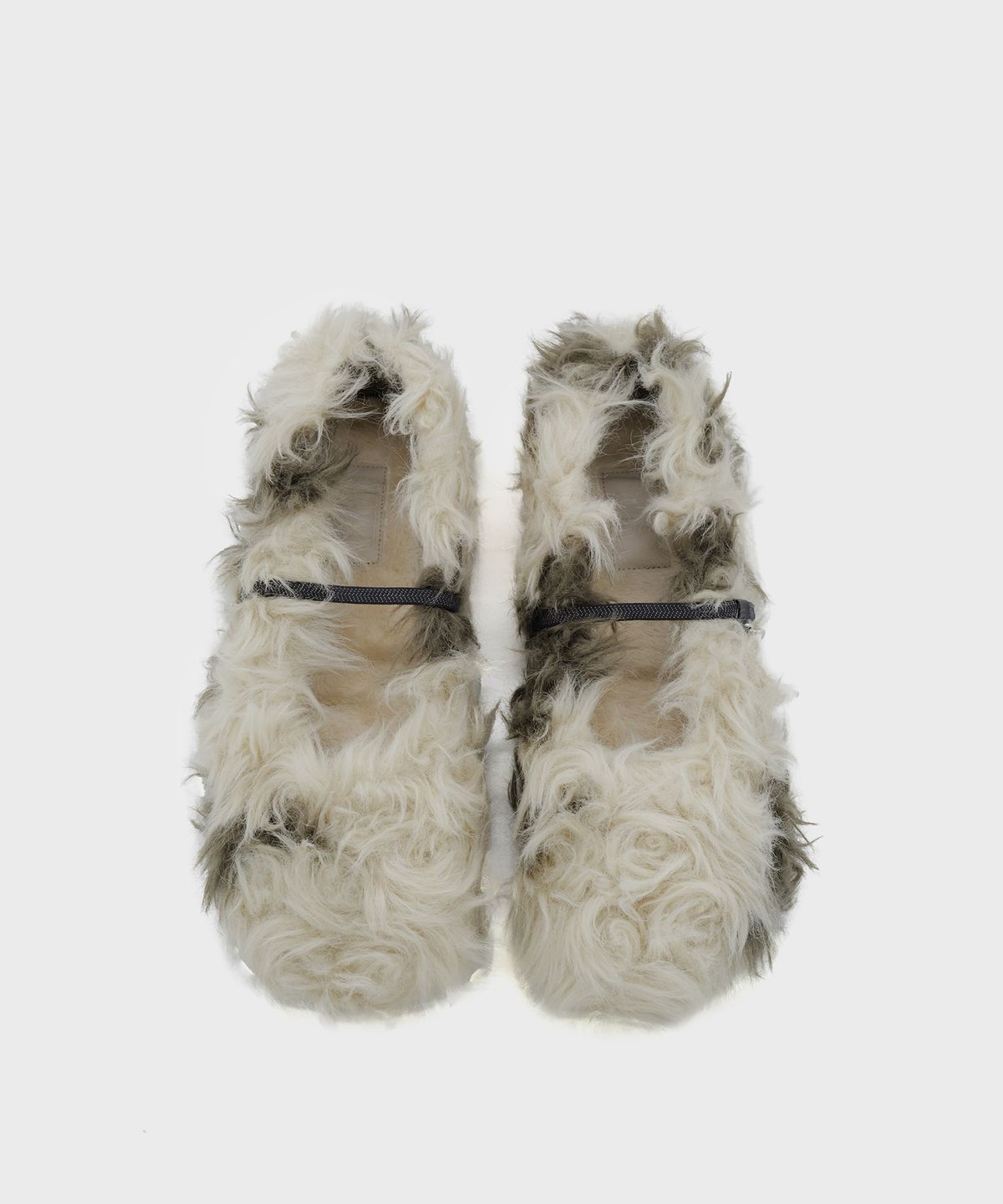 포기무디(FOGGY MOODY) Fur Baby 0013-1. Parti Poodle Flats - 2colors
