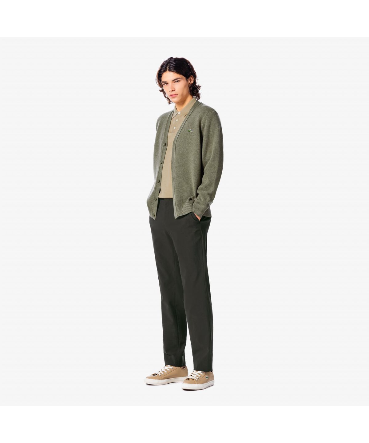 라코스테(LACOSTE) 남성 고밀도 코튼 스트레치 팬츠 HH535E-55N 050