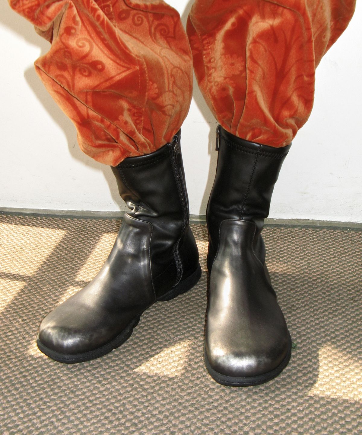 포기무디(FOGGY MOODY) Gloomy 0031. Spandex Ankle Boots - 2colors
