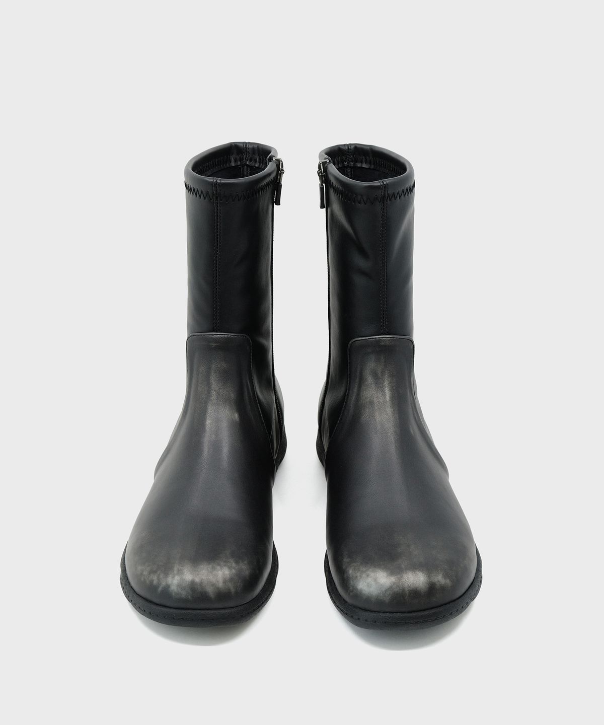 포기무디(FOGGY MOODY) Gloomy 0031. Spandex Ankle Boots - 2colors