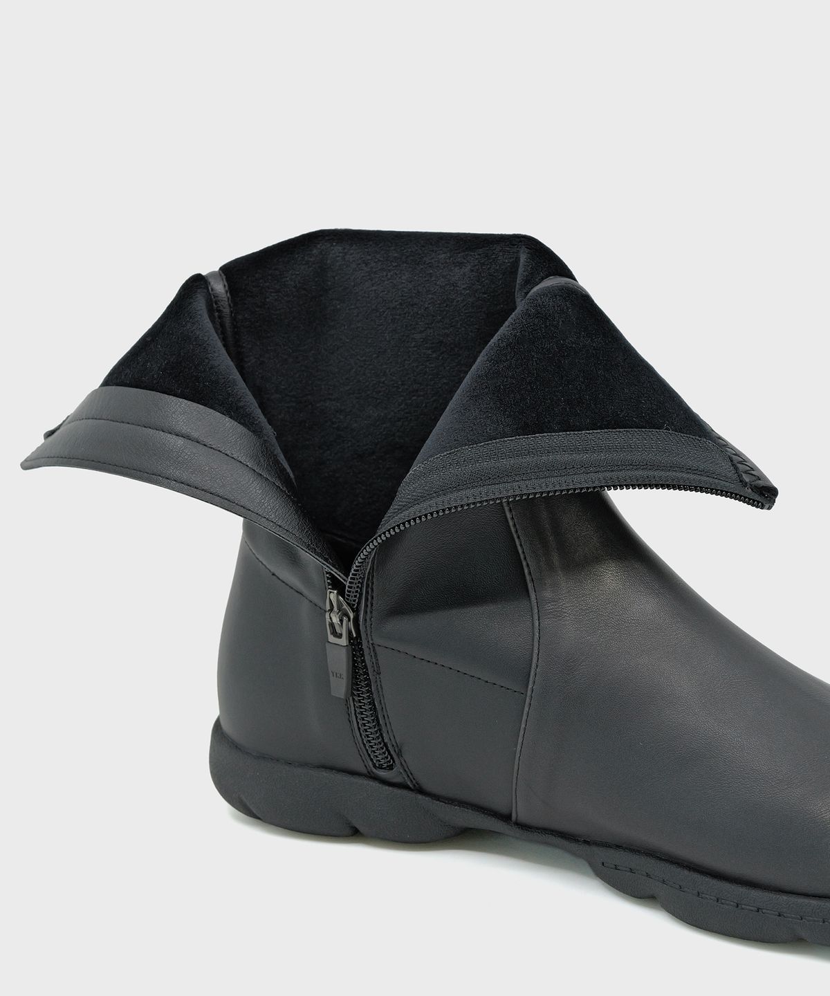 포기무디(FOGGY MOODY) Gloomy 0031. Spandex Ankle Boots - 2colors