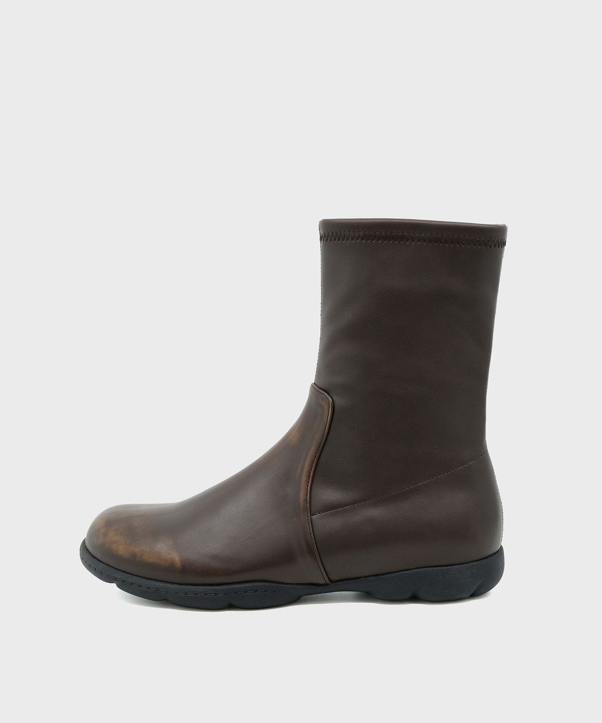 포기무디(FOGGY MOODY) Gloomy 0031. Spandex Ankle Boots - 2colors