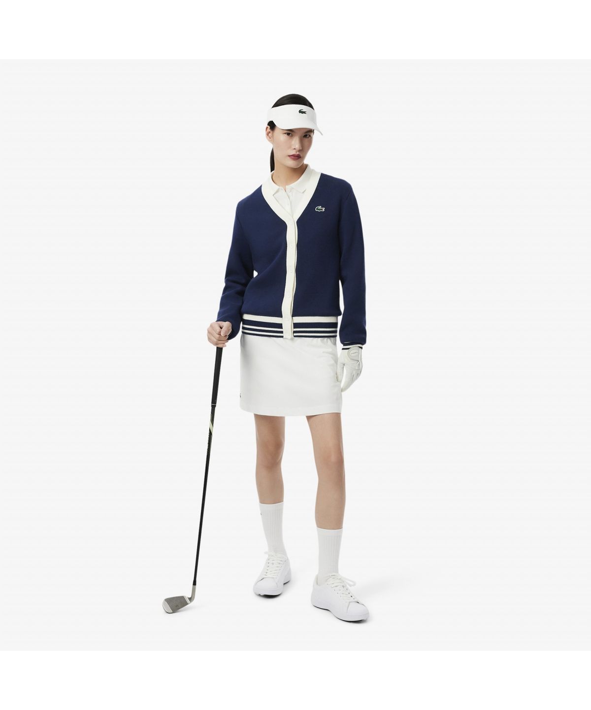 라코스테(LACOSTE) 여성 골프 방풍 가디건 AF4568-55N HHW