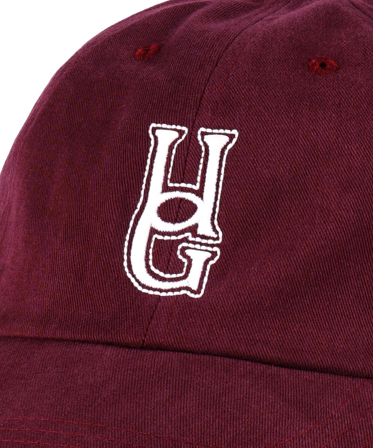 유니버스 가먼트(UNIVERSE GARMENT) 에센셜 로고 볼캡_BURGUNDY