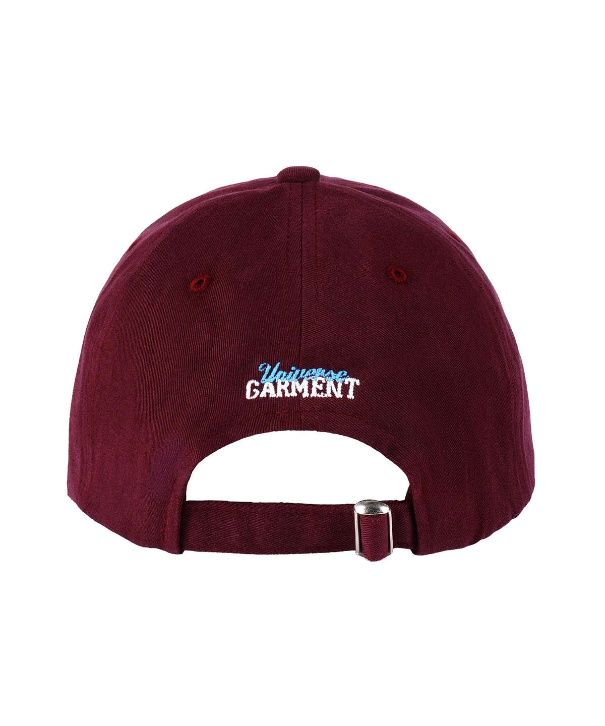 유니버스 가먼트(UNIVERSE GARMENT) 에센셜 로고 볼캡_BURGUNDY