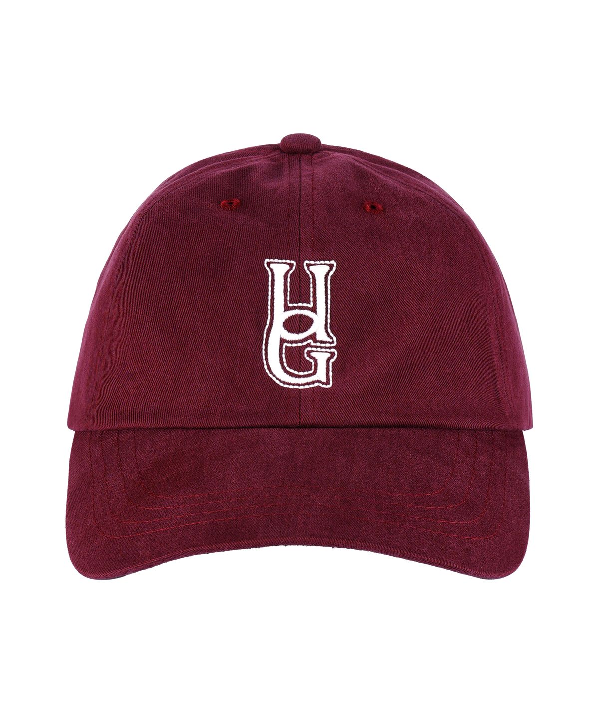 유니버스 가먼트(UNIVERSE GARMENT) 에센셜 로고 볼캡_BURGUNDY
