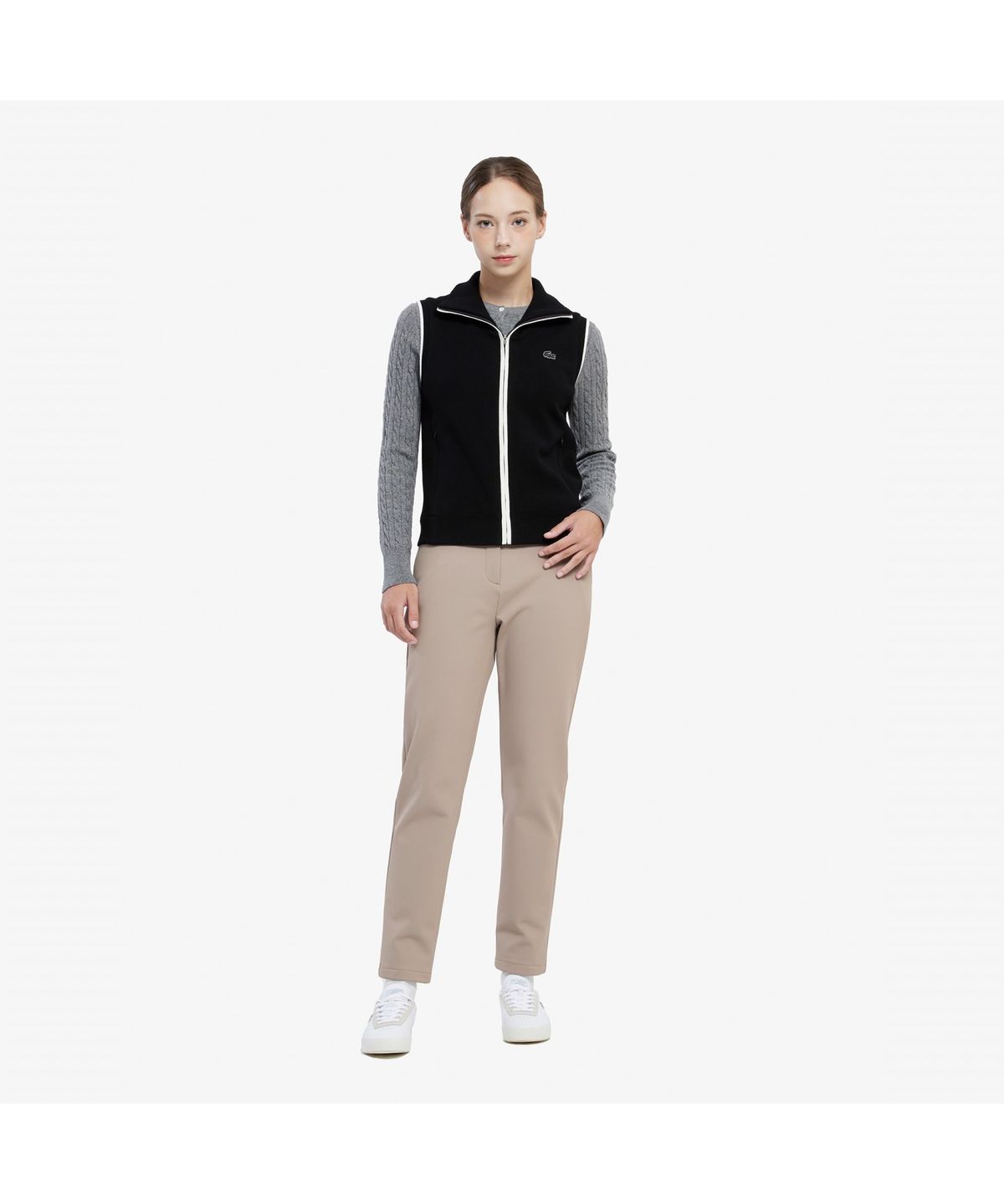 라코스테(LACOSTE) 여성 골프 패딩 스웨터 베스트 AF815E-55N 031