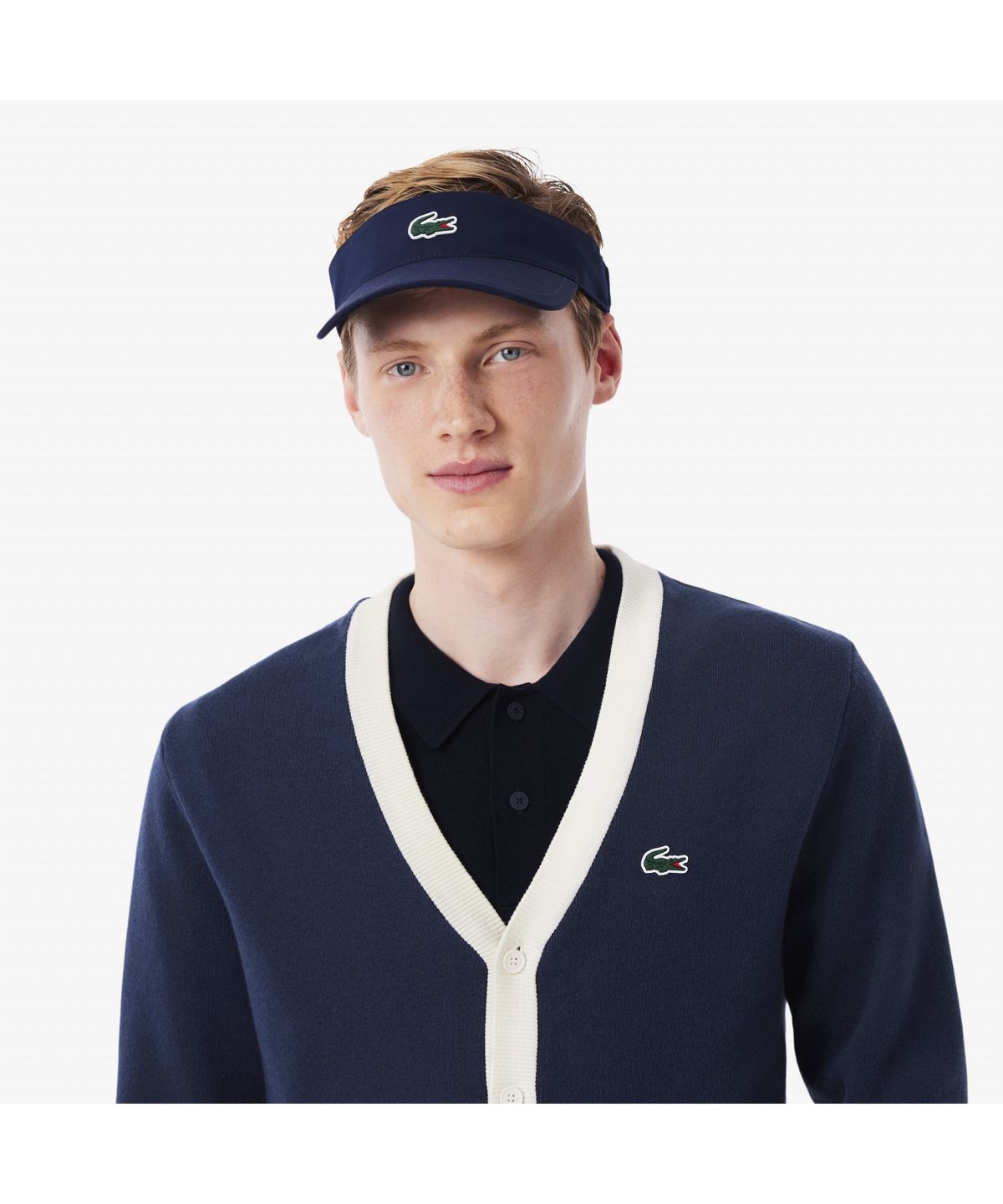 라코스테(LACOSTE) 남성 골프 컬러티핑 방풍 가디건 AH7725-55N HHW