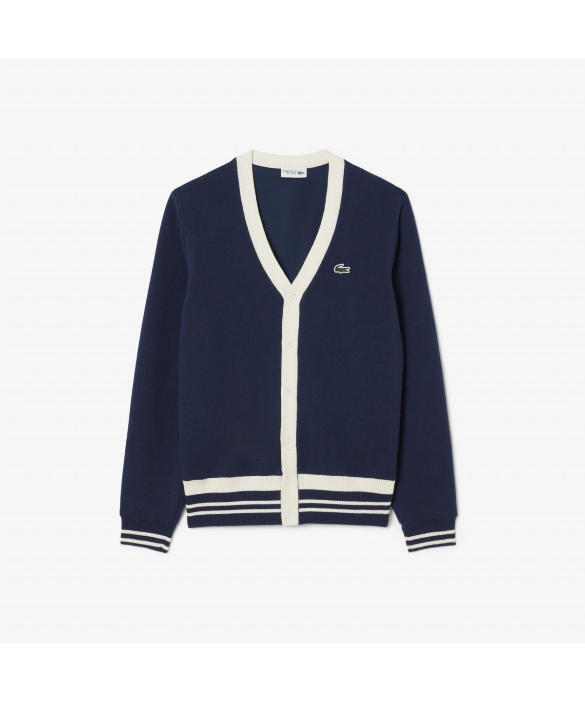 라코스테(LACOSTE) 남성 골프 컬러티핑 방풍 가디건 AH7725-55N HHW