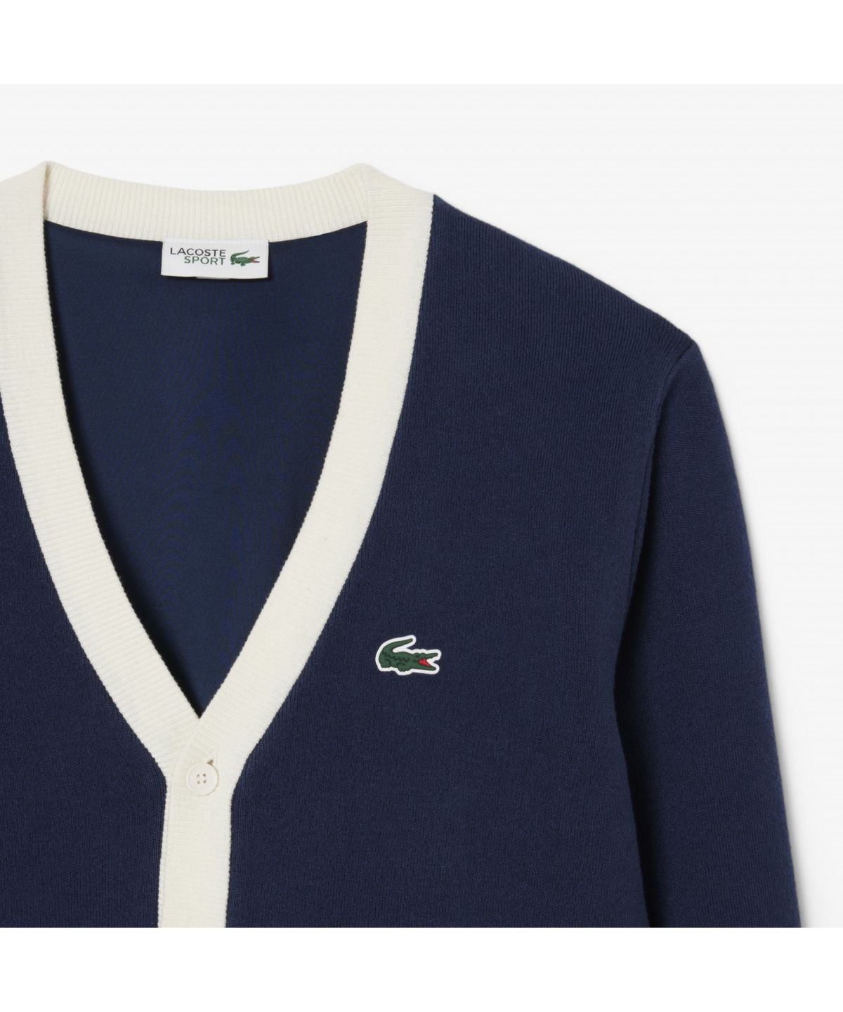 라코스테(LACOSTE) 남성 골프 컬러티핑 방풍 가디건 AH7725-55N HHW