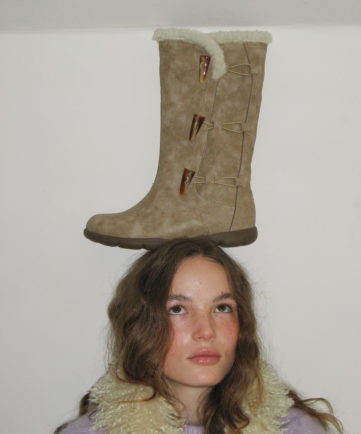 포기무디(FOGGY MOODY) Mist 0035. Toggle Button Fur Boots - 2colors