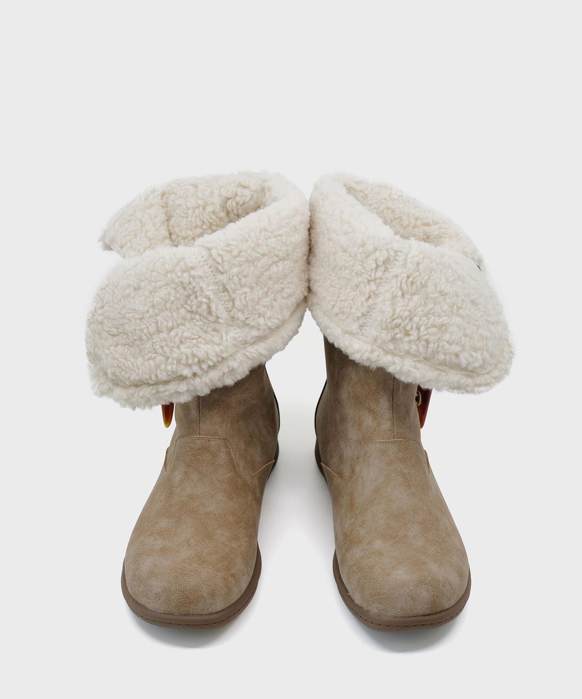 포기무디(FOGGY MOODY) Mist 0035. Toggle Button Fur Boots - 2colors