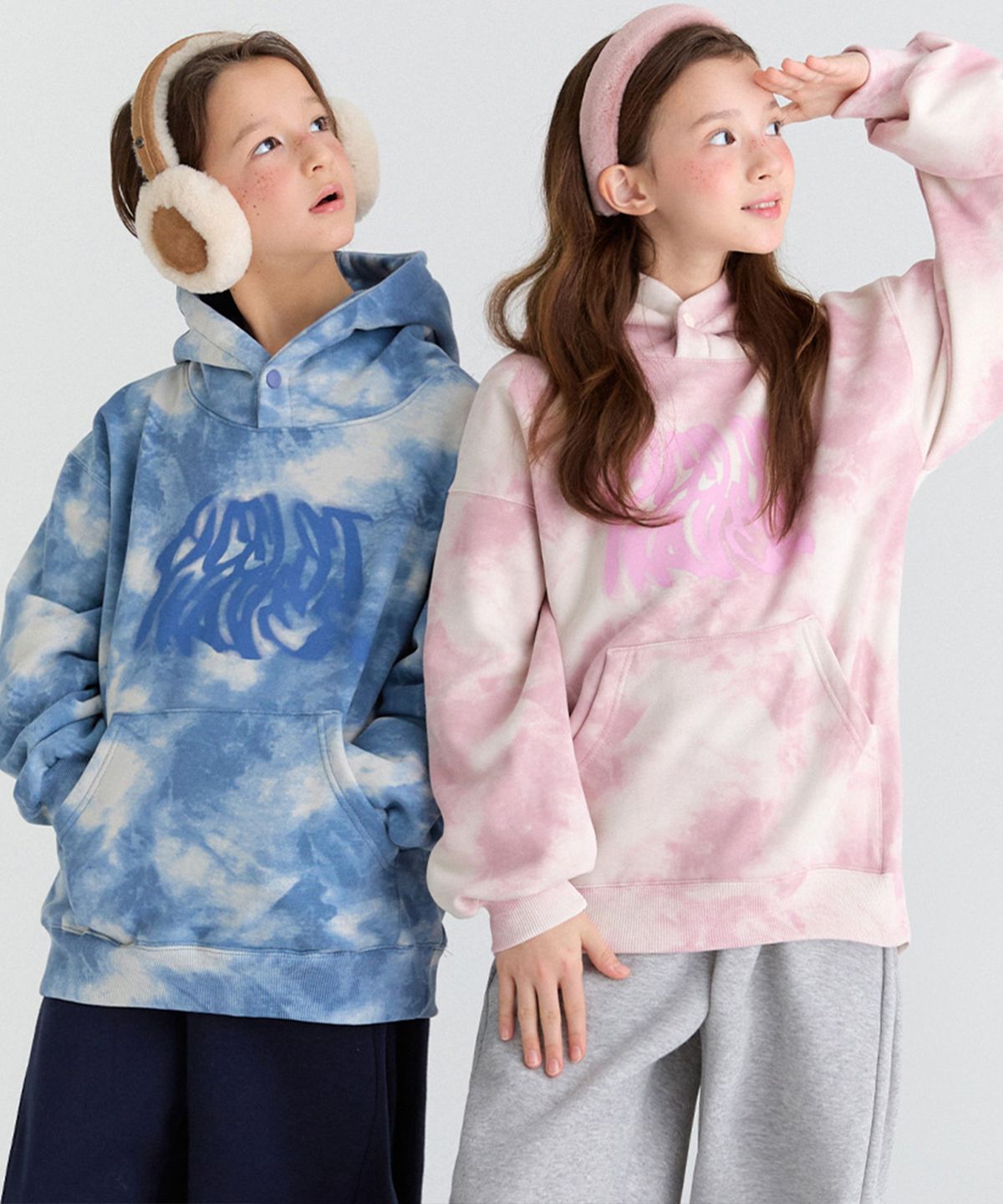 오실롯 주니어(OCELOT JUNIOR) E22 기모 트위스터 후드 (블루)