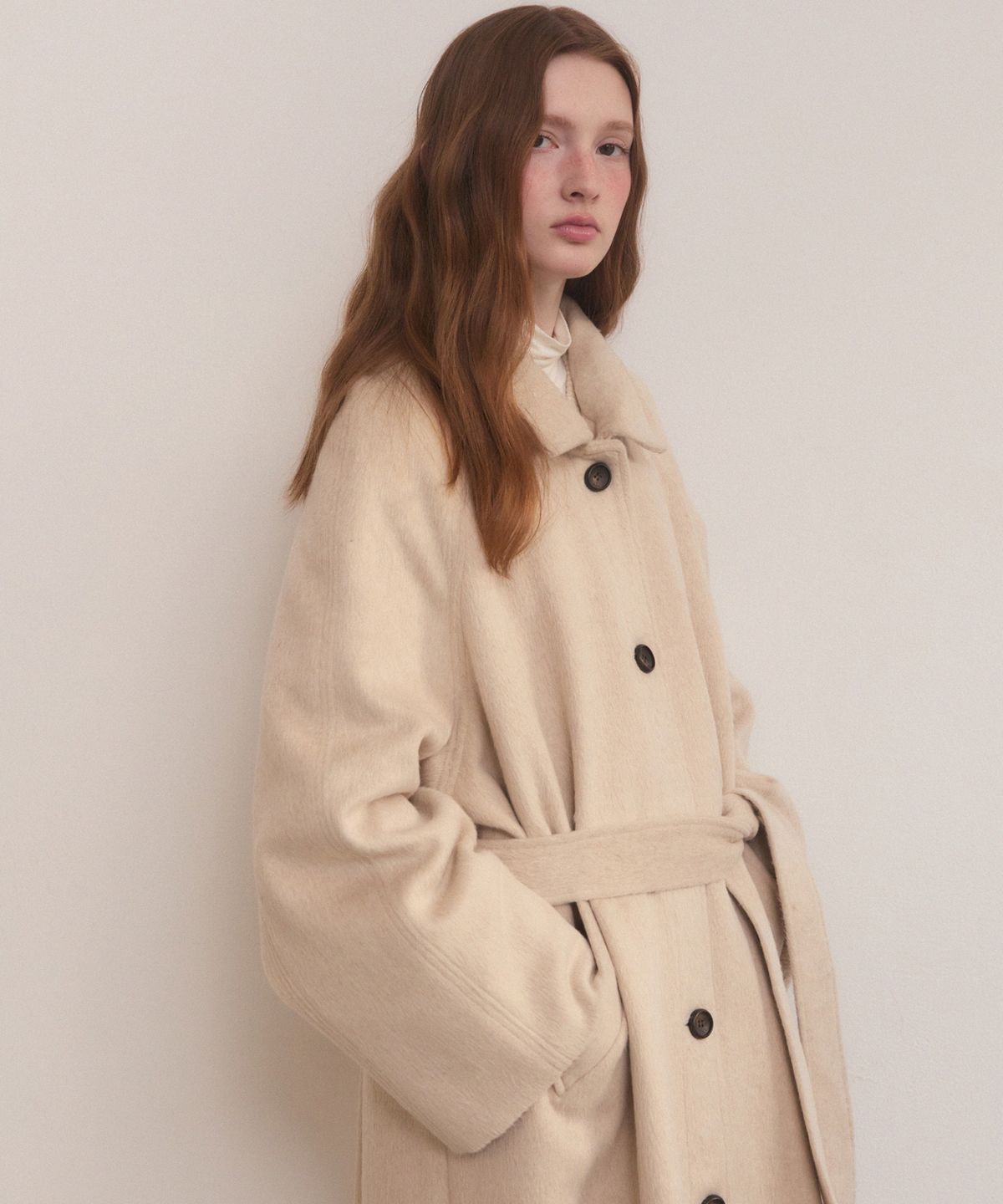 어다울(ADAUL) Handmade loose fit long coat - beige