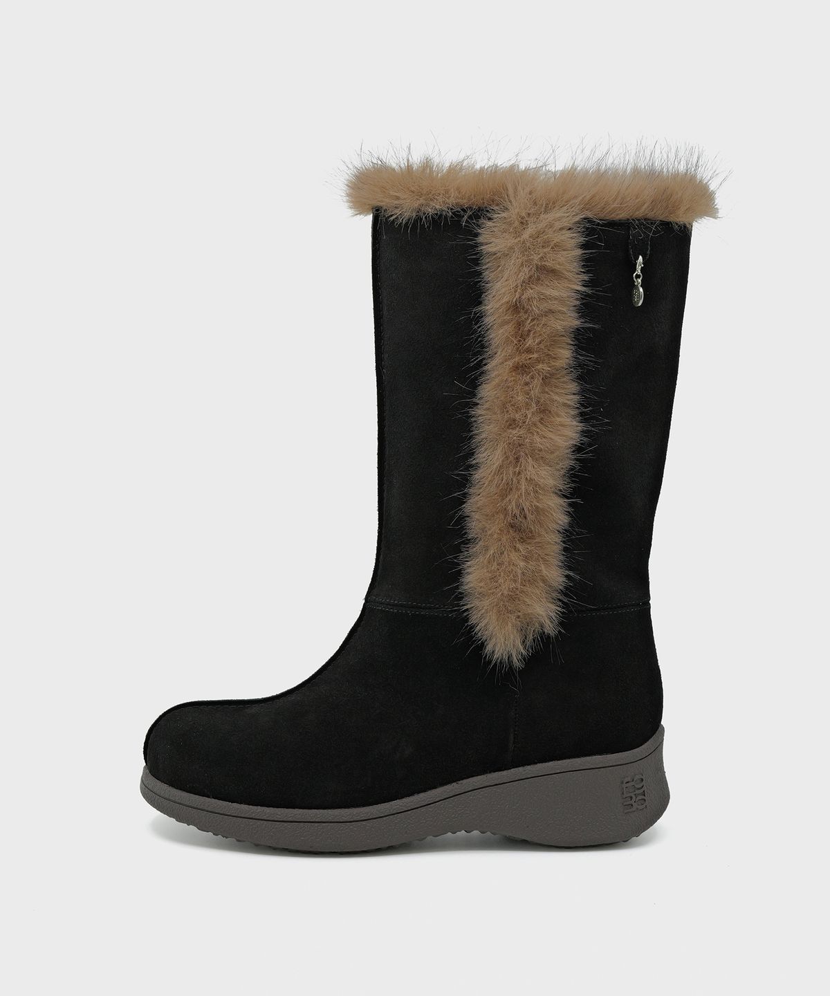 포기무디(FOGGY MOODY) Woolen 0036. Fur Trimming Boots - 2colors
