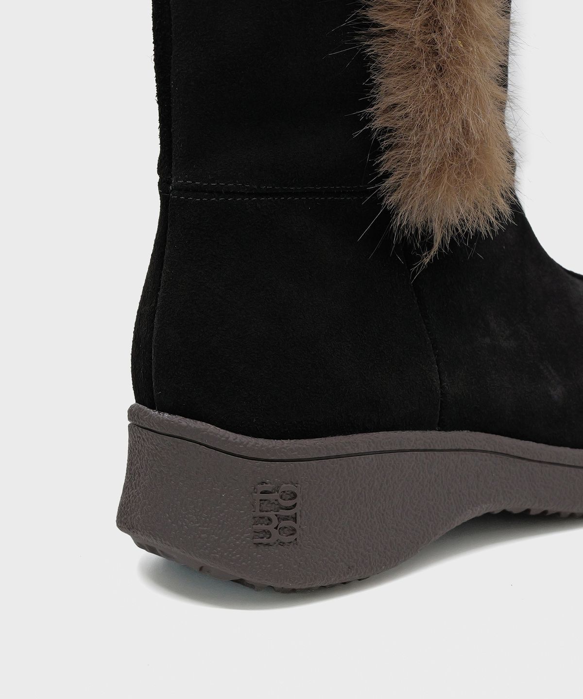 포기무디(FOGGY MOODY) Woolen 0036. Fur Trimming Boots - 2colors
