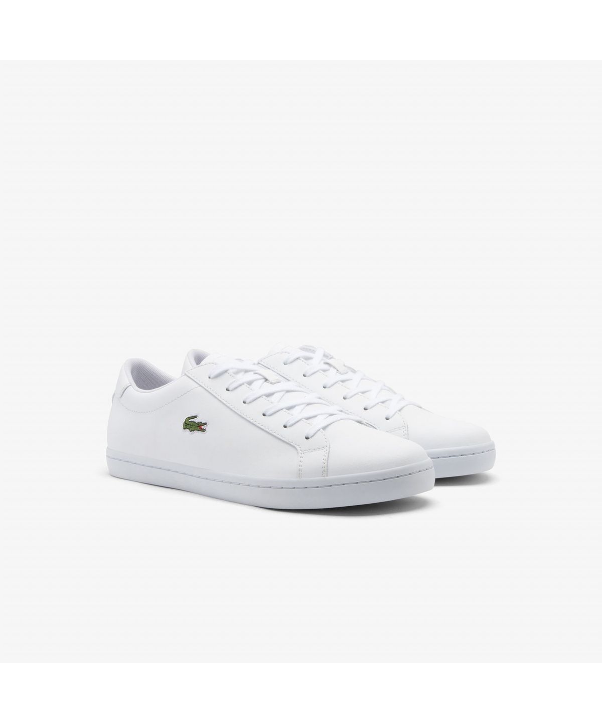 라코스테(LACOSTE) 남성 Straightset 2.0 레더 스니커즈 RZ0178M55N 21G