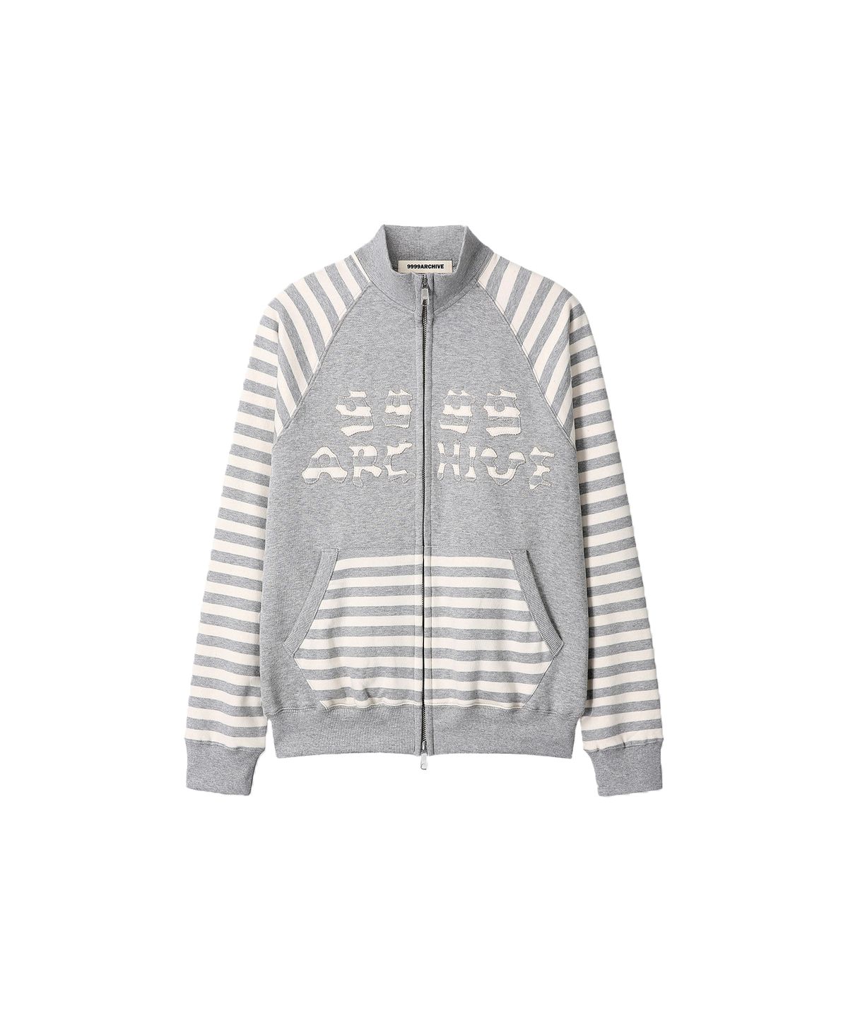 9999아카이브(9999ARCHIVE) [9999xMIKO] Stripe Applique Jersey