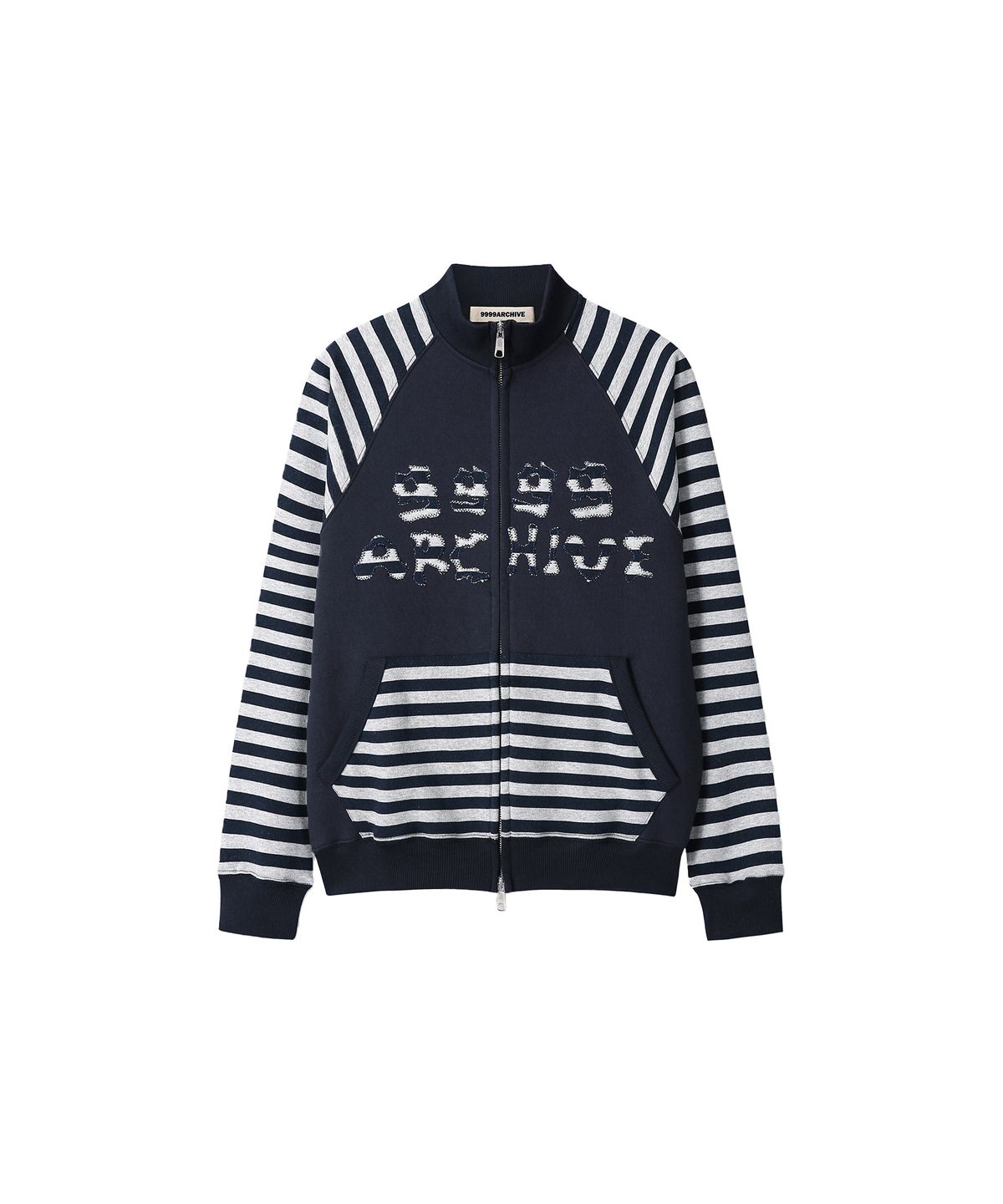 9999아카이브(9999ARCHIVE) [9999xMIKO] Stripe Applique Jersey