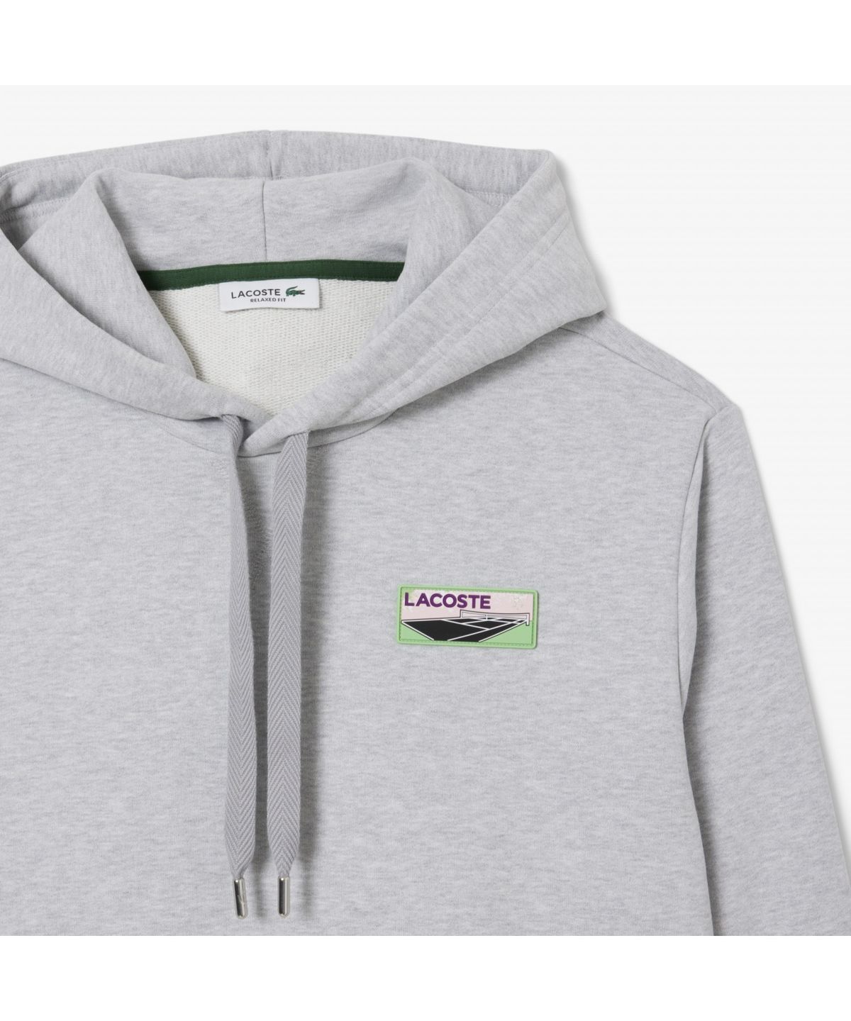 라코스테(LACOSTE) 여성 테니스 코트 패치 후드 스웻셔츠 SF6189-55N CCA