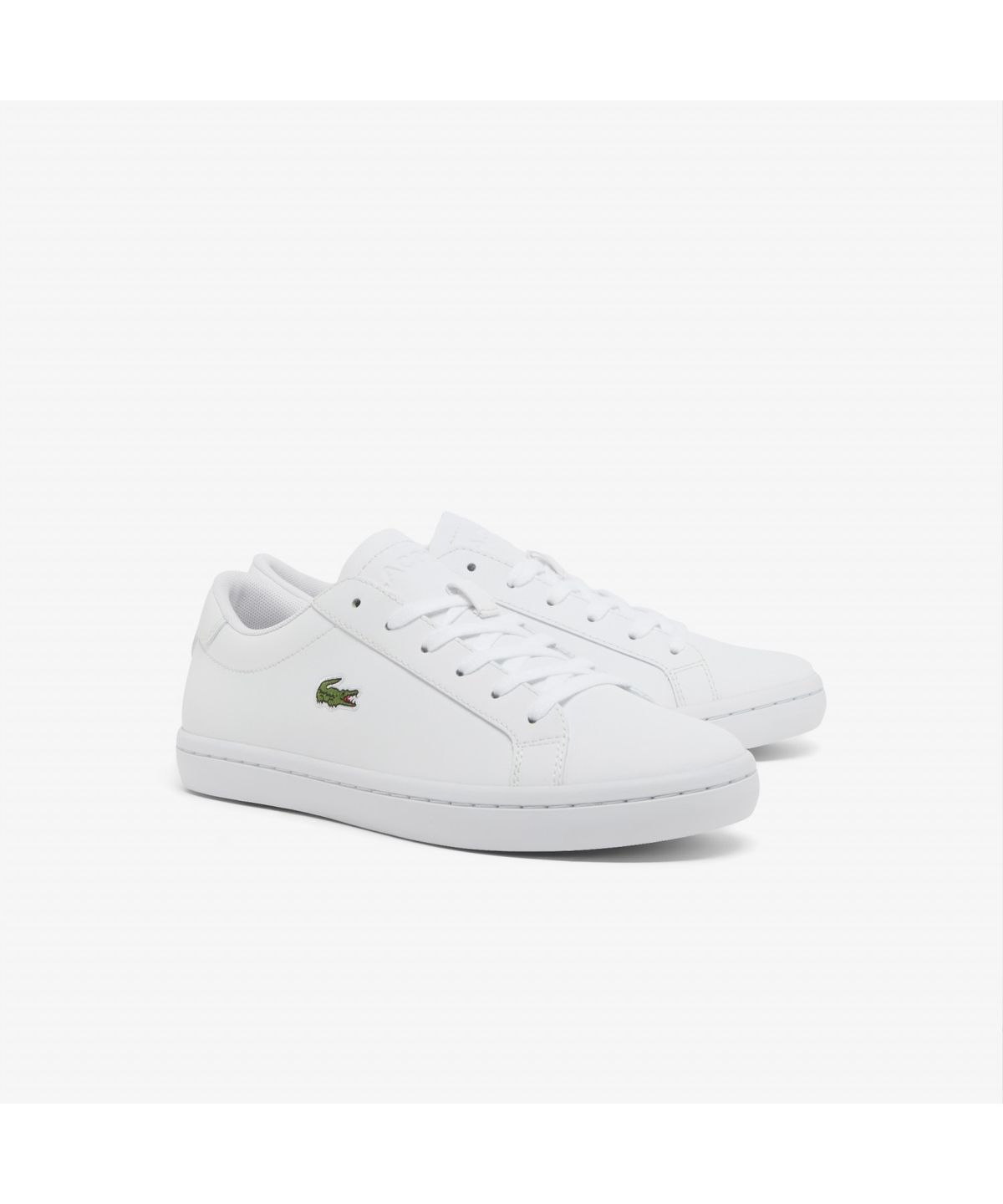 라코스테(LACOSTE) 여성 Straightset 2.0 레더 스니커즈 RZ0182W55N 21G