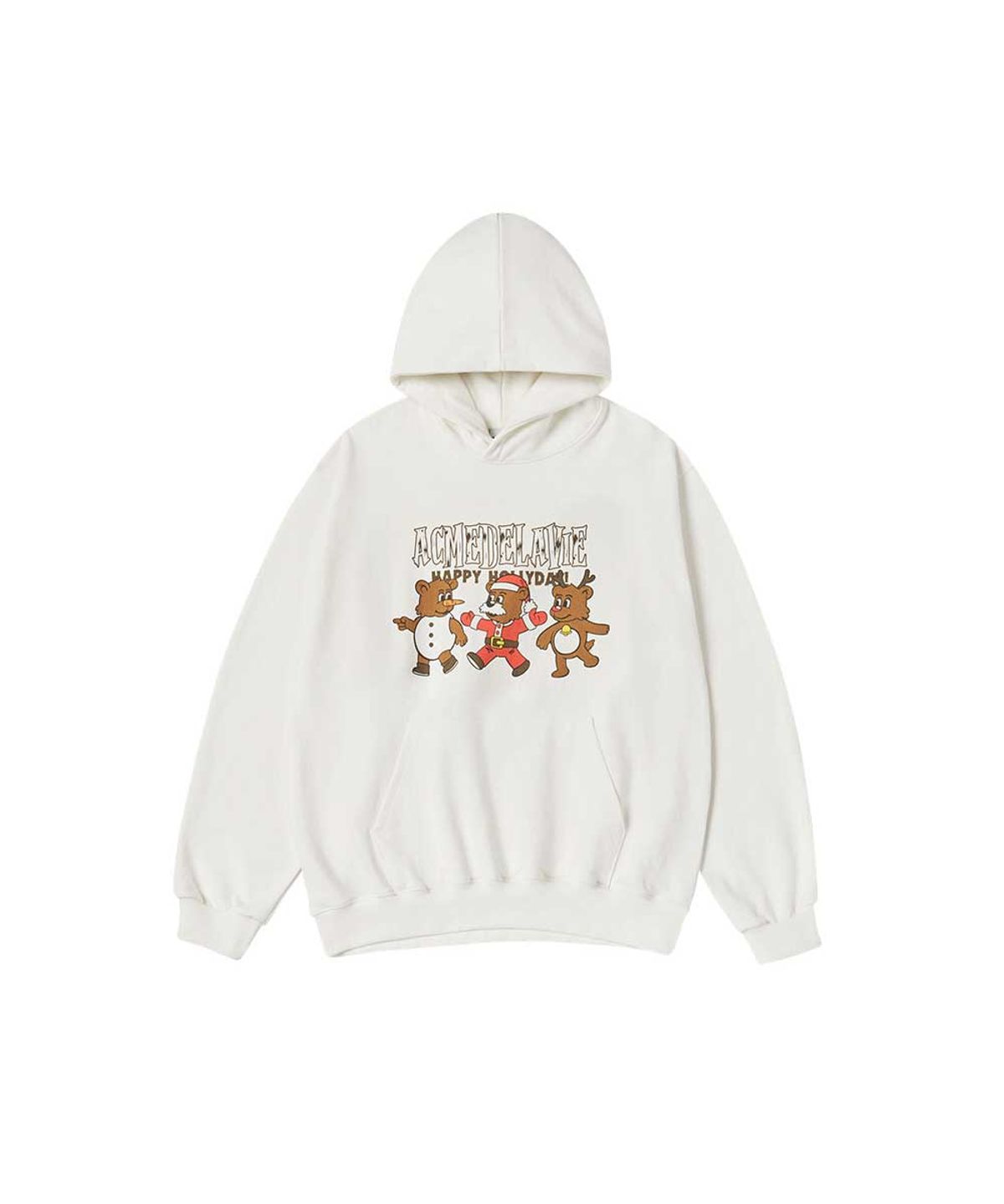 아크메드라비(ACME DE LA VIE) AC BEAR FRIEND X-MAS HOODIE (2COLOR)