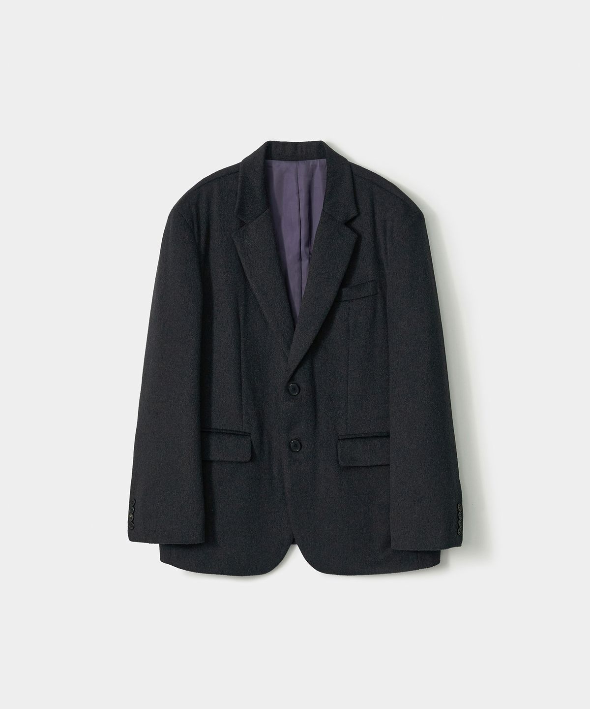 트립르센스(TRIP LE SENS) [F/W]커스텀 울 세미 오버 블레이저_차콜
