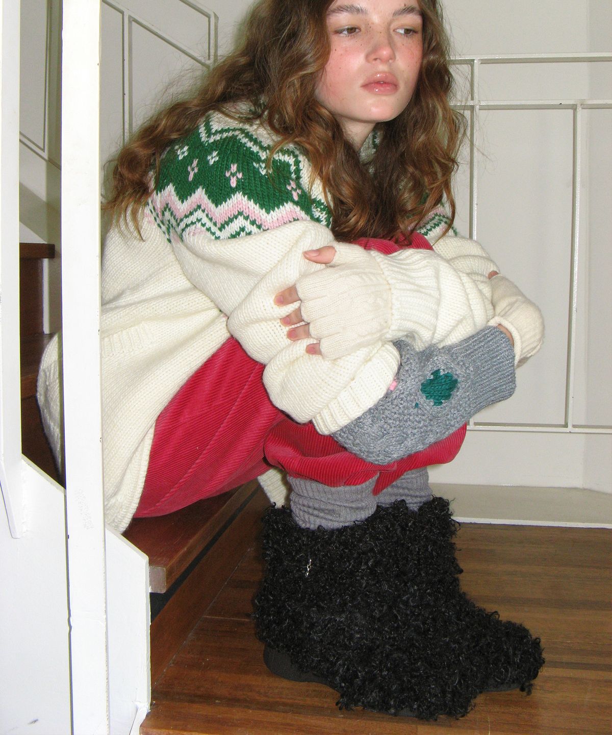 포기무디(FOGGY MOODY) Poodle 0037. Fur Boots - 4colors