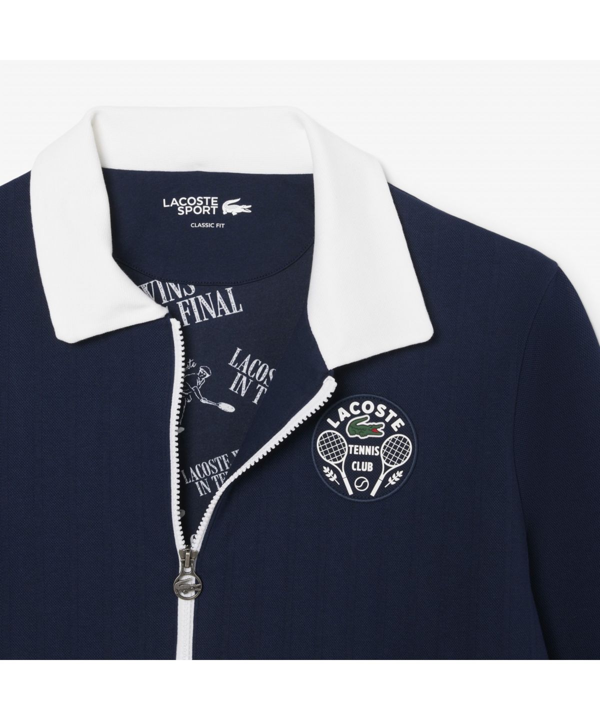라코스테(LACOSTE) 남성 테니스 헤리티지 풀집업 스웻셔츠 SH8941-55N 525