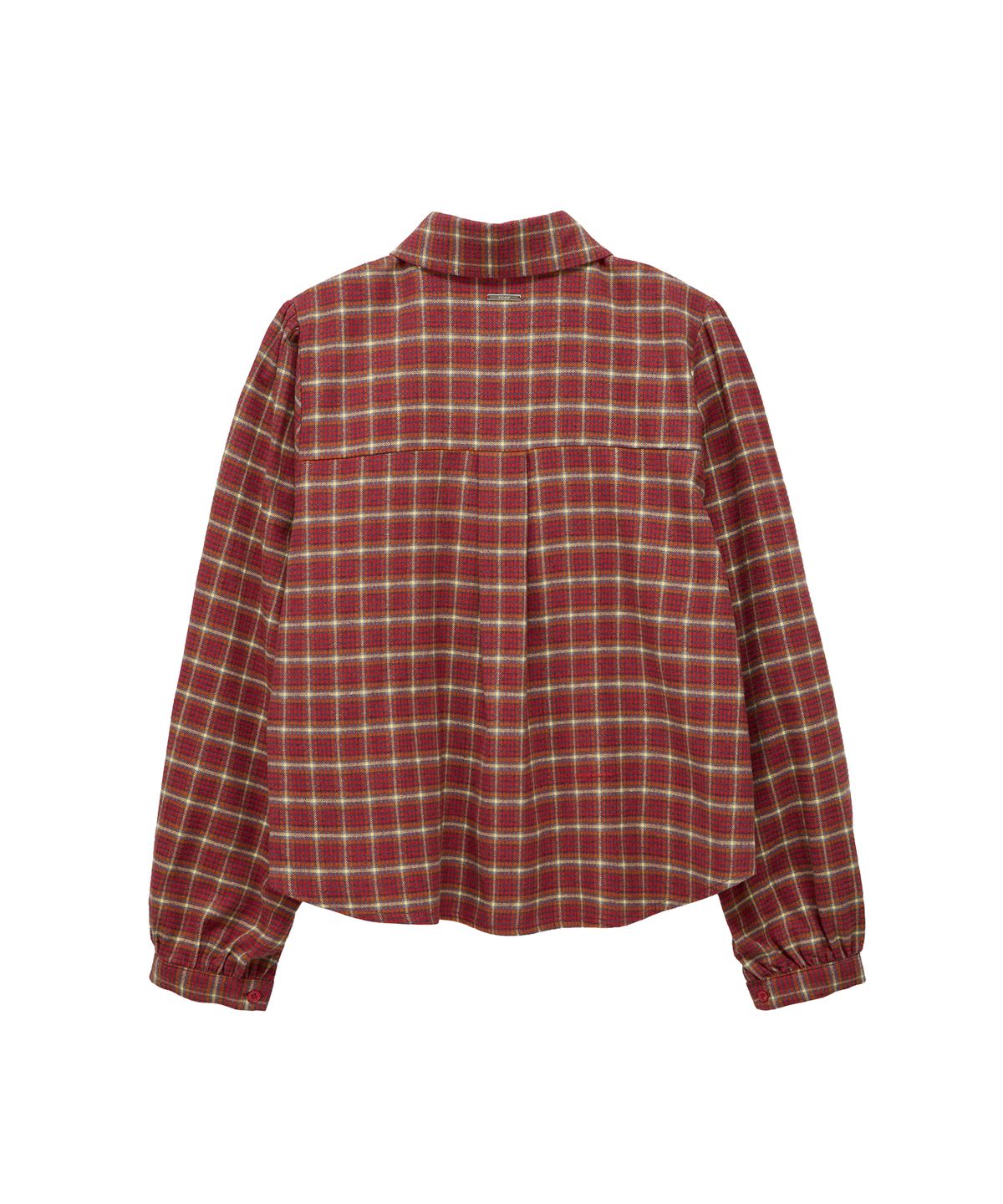 판도라핏(PANDORAFIT) Rona Check Shirt (red)