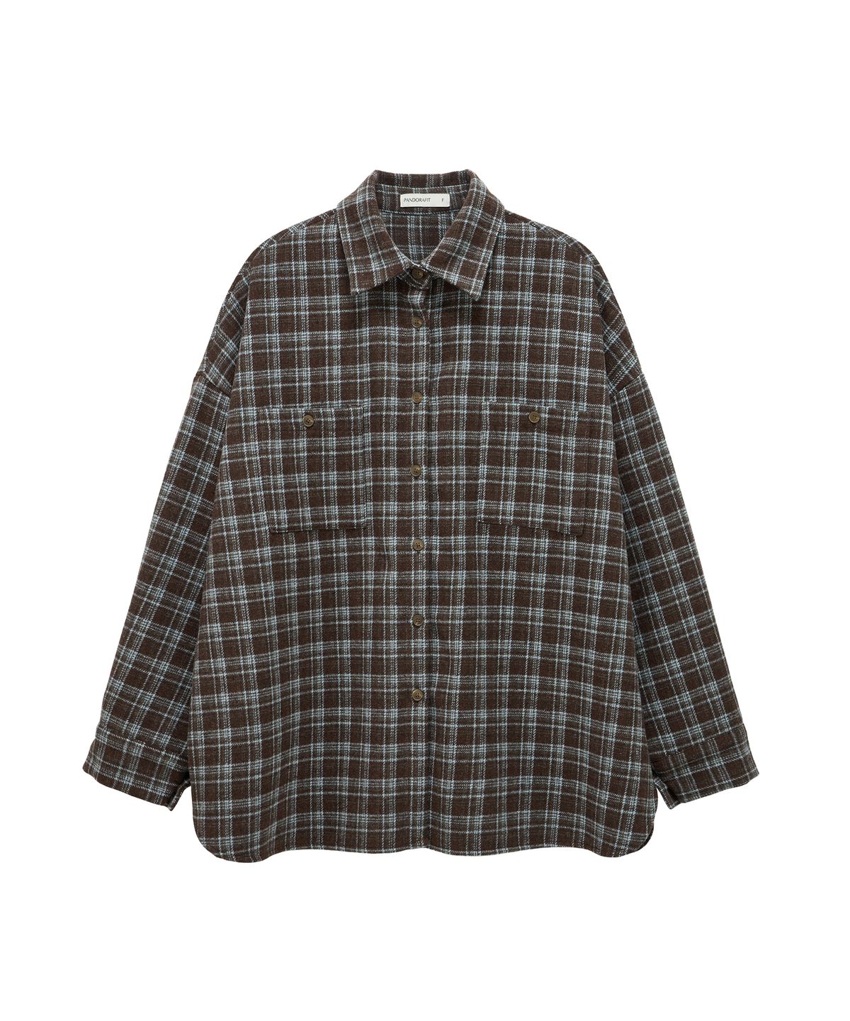 판도라핏(PANDORAFIT) Tyler Check Shirt (brown)