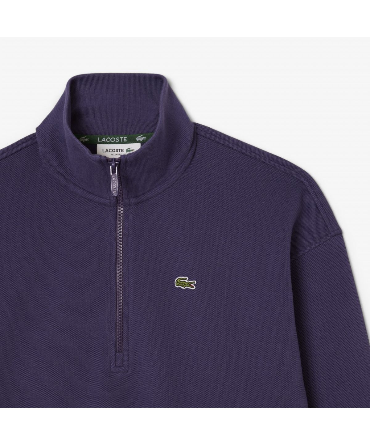 라코스테(LACOSTE) 여성 더블페이스 피케 하프집업 스웻셔츠 SF5271-55N ZSV