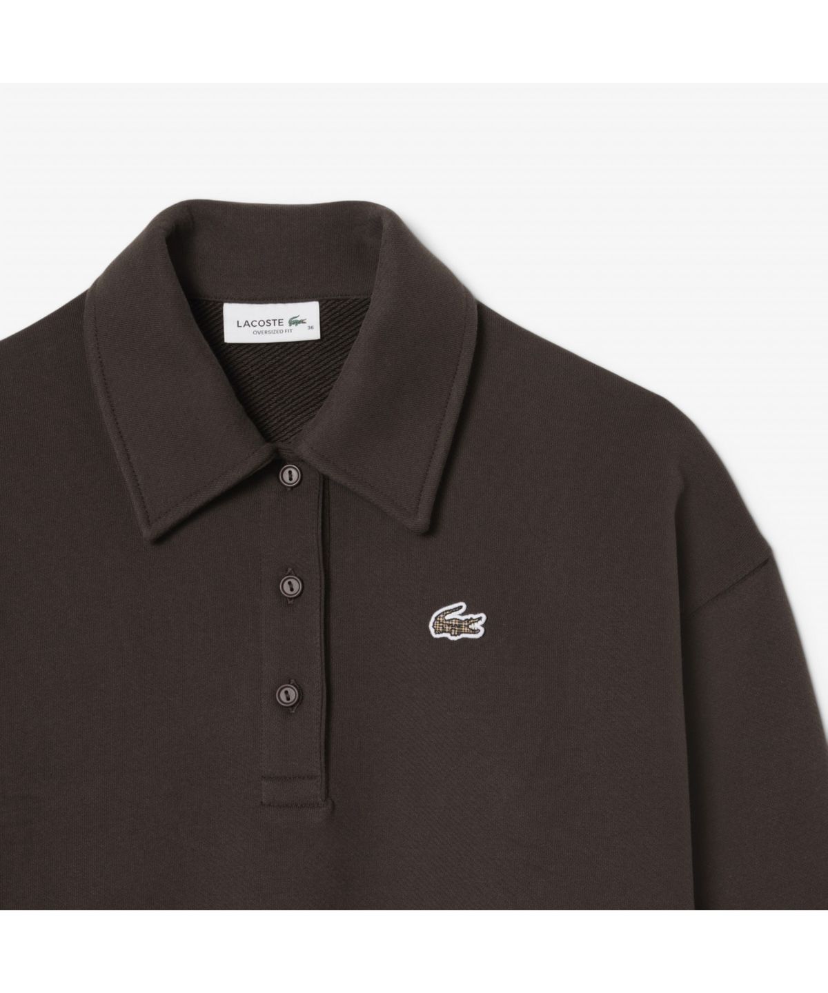 라코스테(LACOSTE) 여성 체크 크록 폴로 스웻셔츠 SF5275-55N SKB