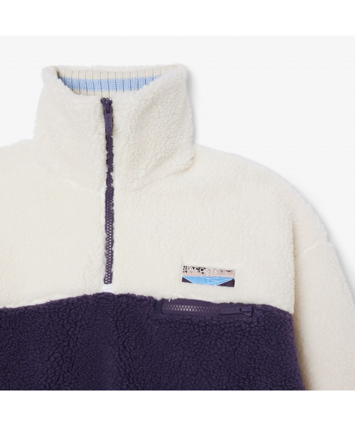라코스테(LACOSTE) 여성 폴라폴리스 하프집업 스웻셔츠 SF5266-55N AIE