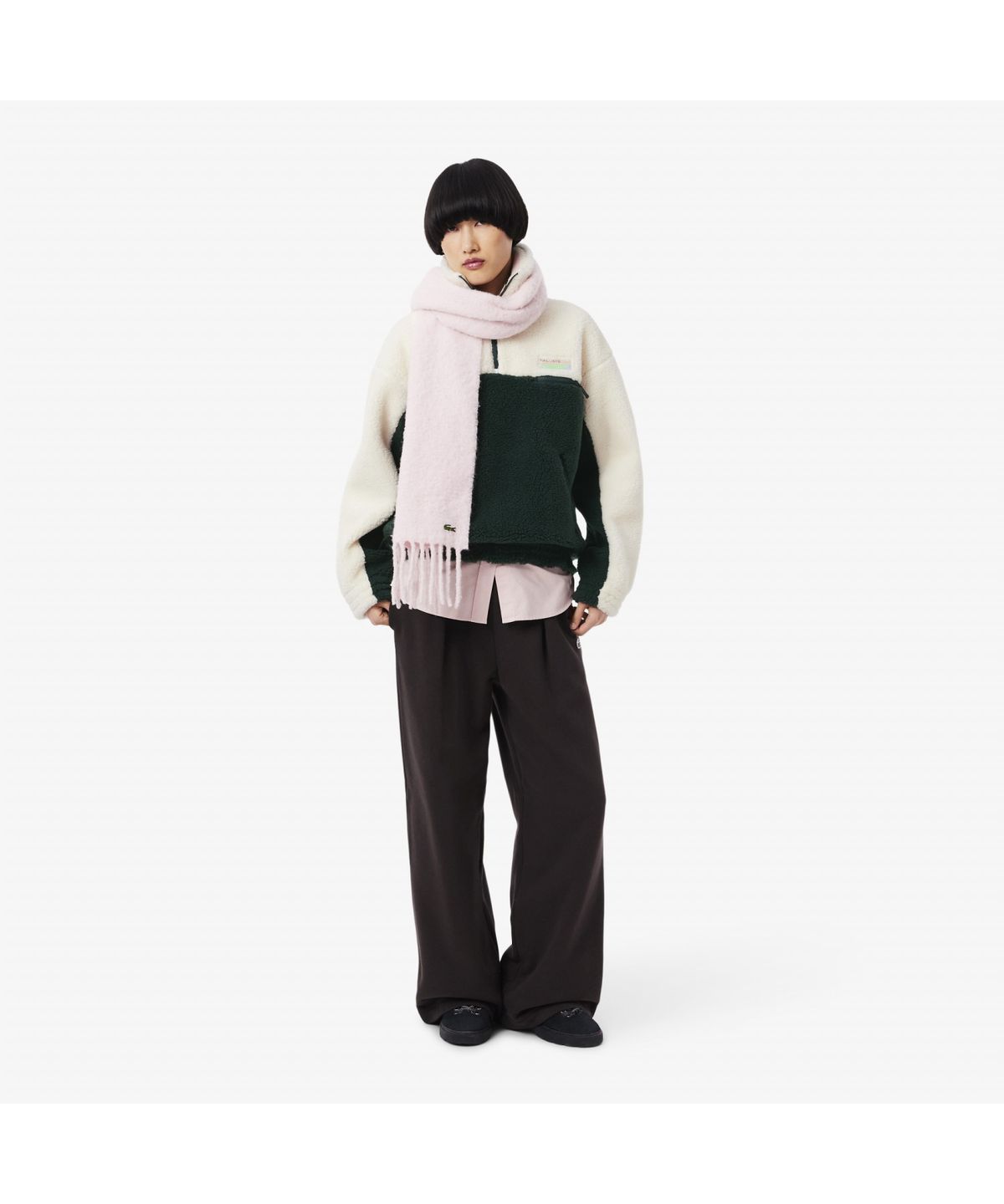 라코스테(LACOSTE) 여성 폴라폴리스 하프집업 스웻셔츠 SF5266-55N F2I