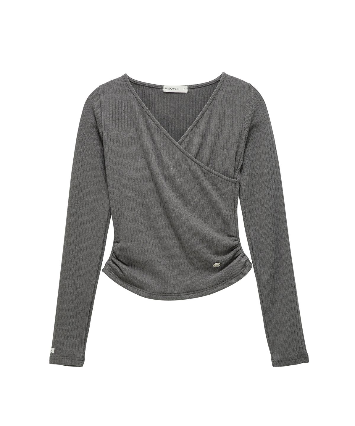 판도라핏(PANDORAFIT) Belling Wrap T-shirt (dark gray)