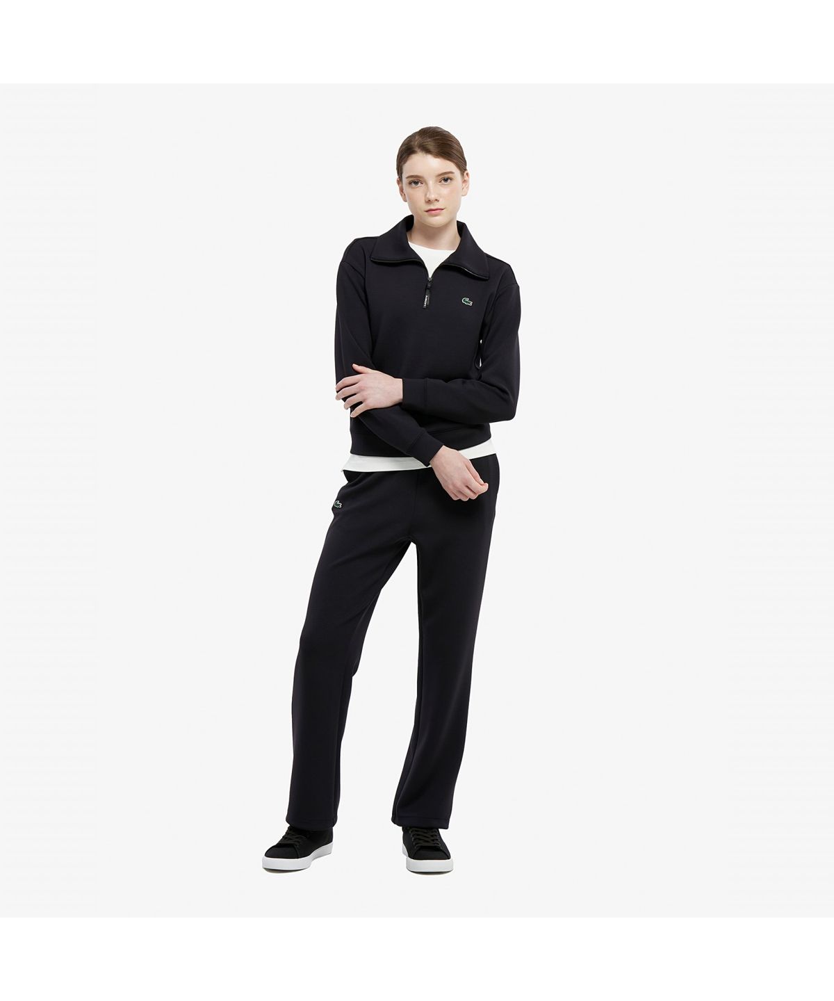 라코스테(LACOSTE) 여성 소프트저지 셋업 스웻셔츠 SF952E-55N 031