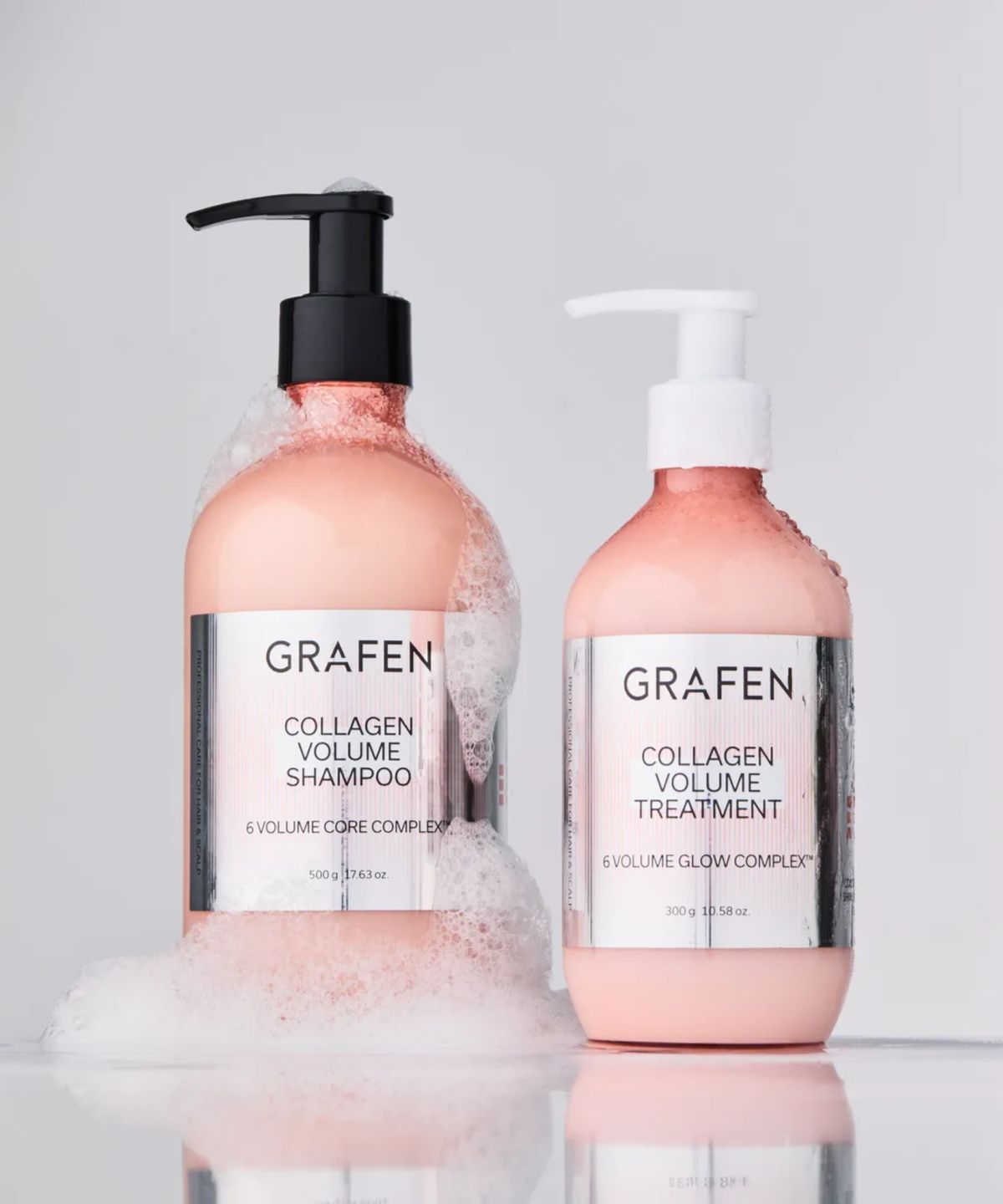 그라펜(GRAFEN) 콜라겐 볼륨헤어케어세트(샴푸 500ml+트리트먼트 300ml)