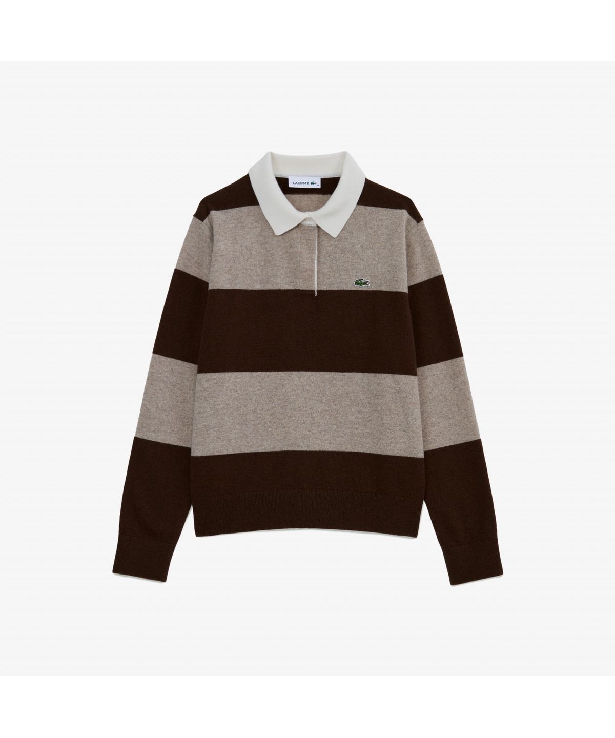 라코스테(LACOSTE) 여성 울캐시미어 럭비 스웨터 AF550E-55N 02S
