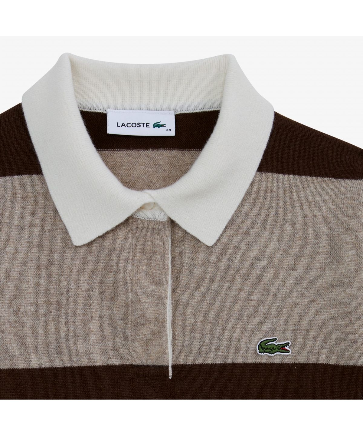 라코스테(LACOSTE) 여성 울캐시미어 럭비 스웨터 AF550E-55N 02S