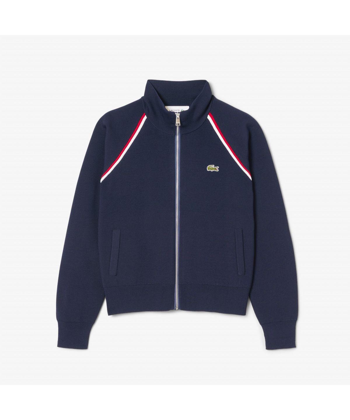 라코스테(LACOSTE) 여성 더블페이스 집업 스웨터 AF0243-55N J7E