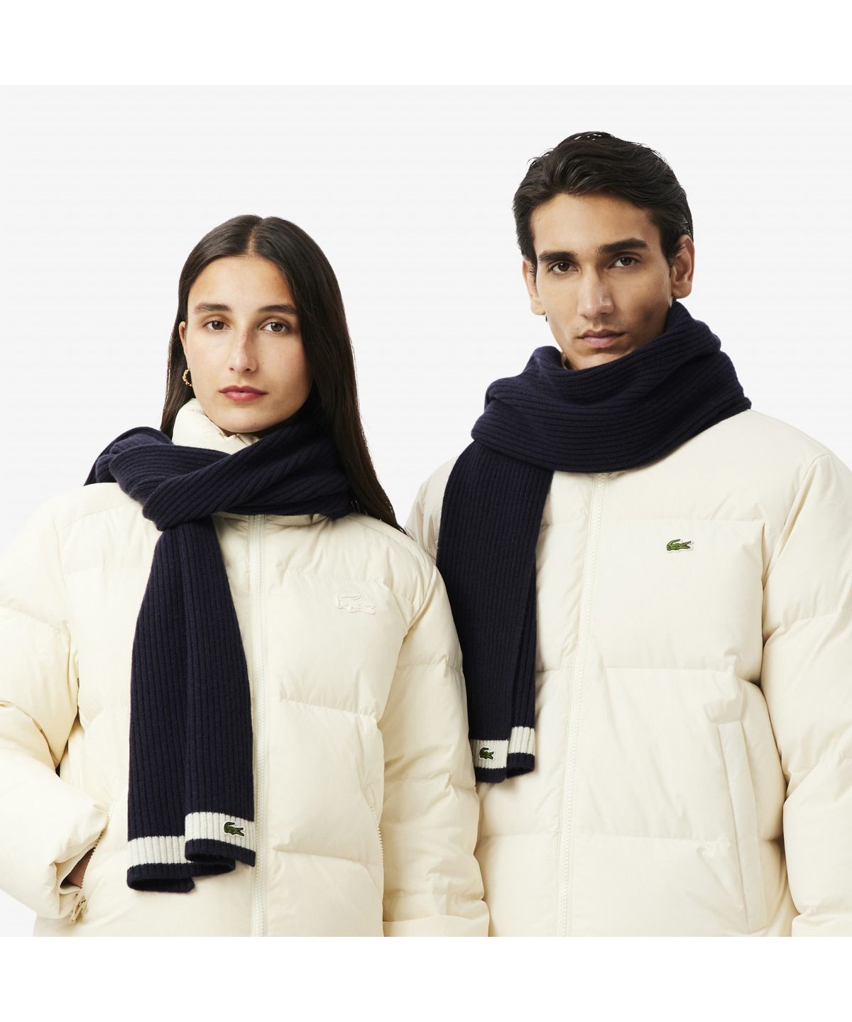 라코스테(LACOSTE) 남성 울 베이직 플레인 머플러 RE0058-55N HHW