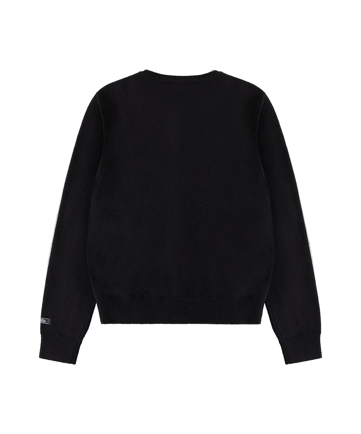 락케이크(ROCKCAKE) Essential Crewneck Cardigan - Black