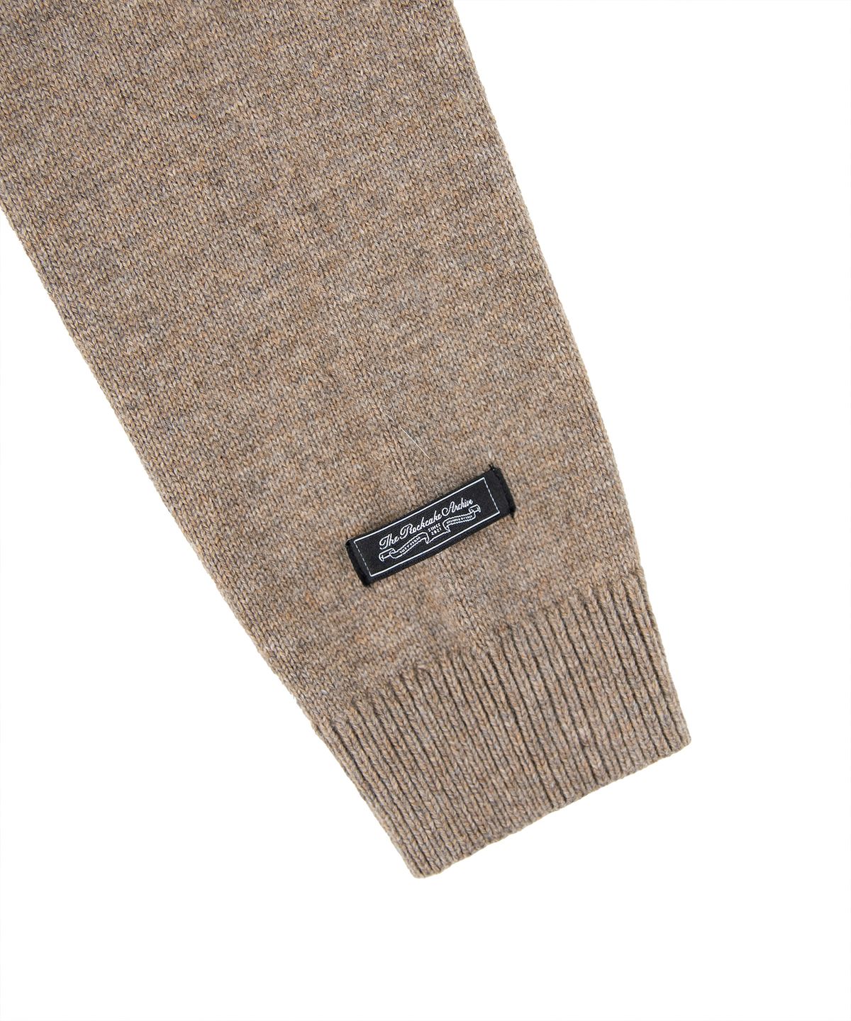 락케이크(ROCKCAKE) Essential Crewneck Cardigan - Beige