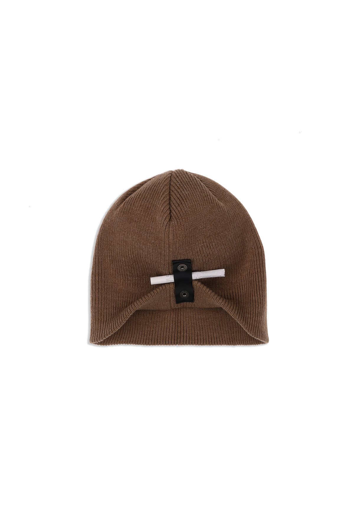 폼리쉬(FORMLICH) LEATHER CLIP BEANIE / BROWN