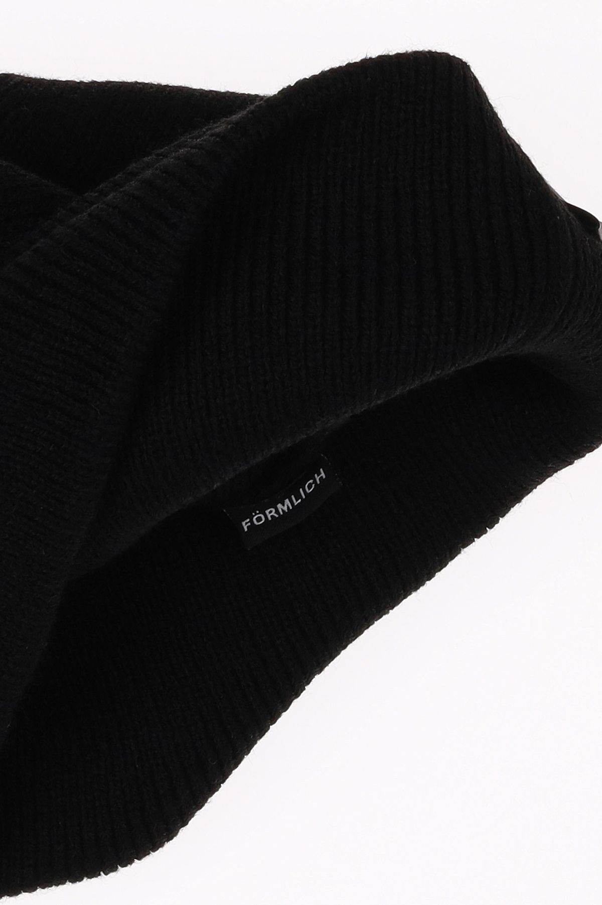 폼리쉬(FORMLICH) LEATHER CLIP BEANIE / BLACK