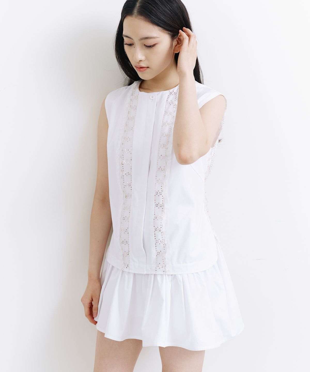 라피네아뜰리에(RAFFINE ATELIER) 화이트 셔츠 원피스